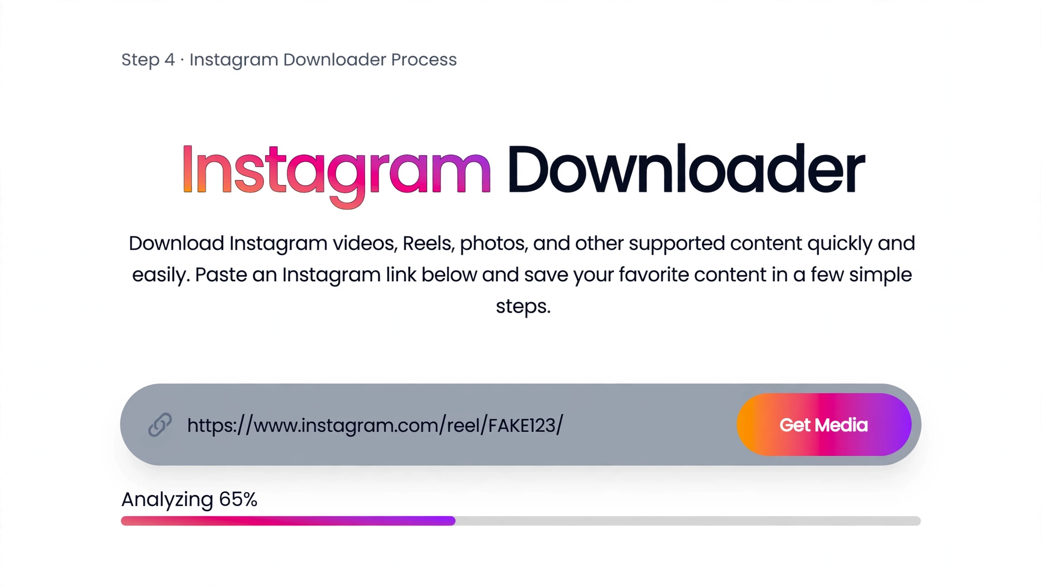 Process Instagram media link
