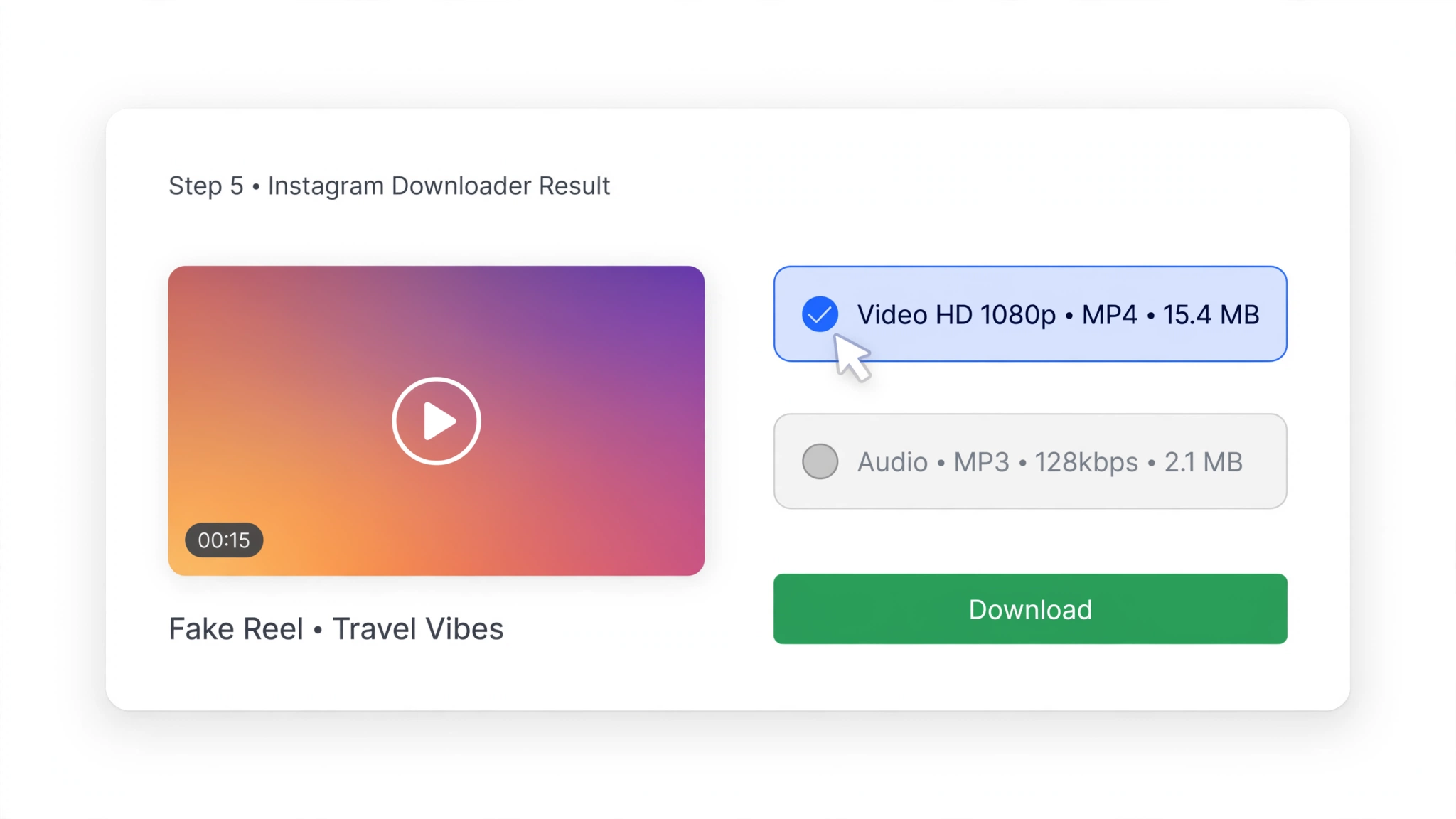 Save downloaded Instagram media
