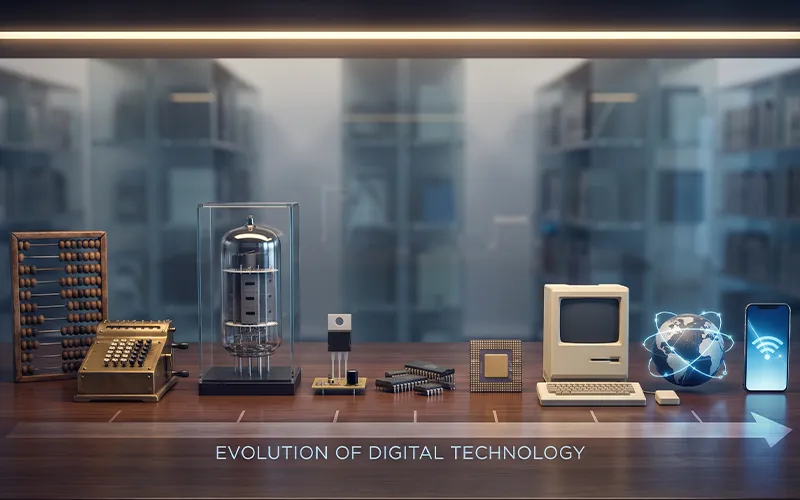 When was digital technology invented history timeline