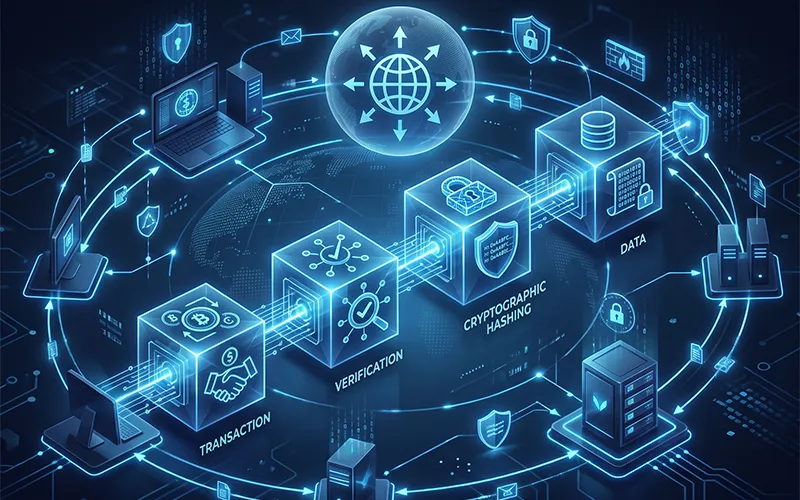 New blockchain block added to the blockchain network